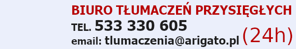 Tumacz czeski - Telefon: 533 330 605